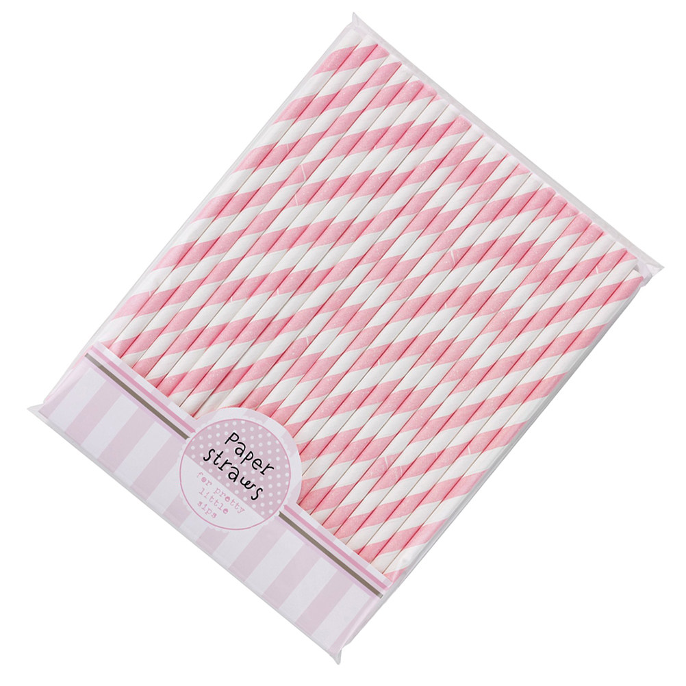 Paper Straw Color - 30Pcs Eco Friendly Paper Striped Straws