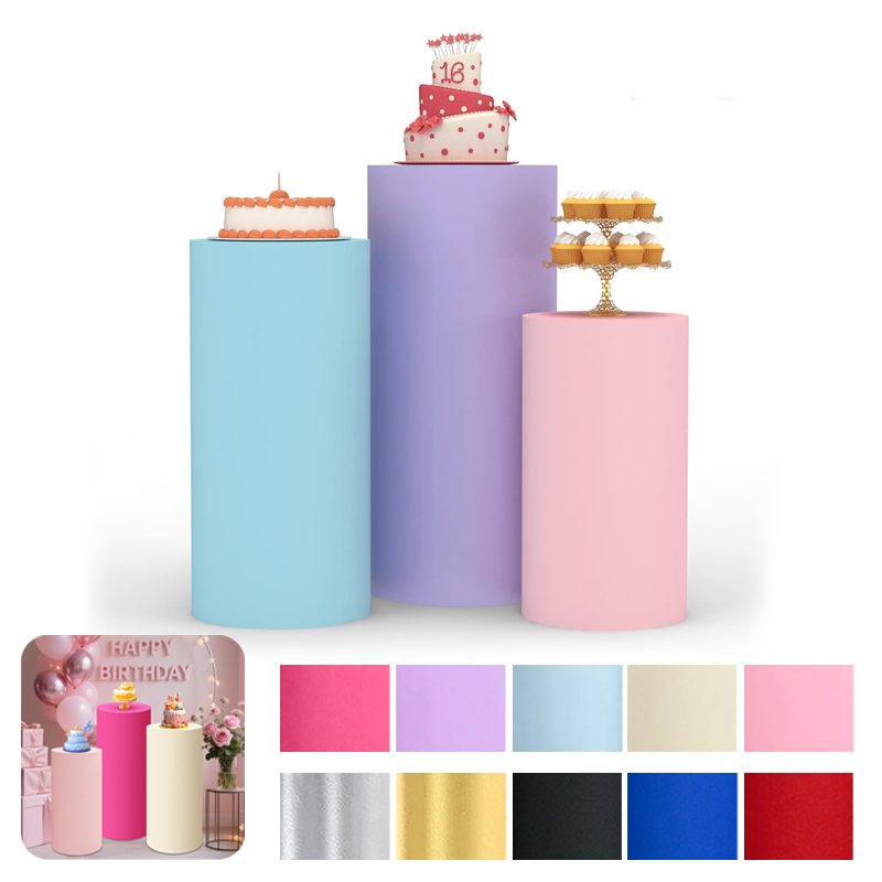 White Wedding Party Cylinder S - огляд і ціна Dessert Table Backdrop