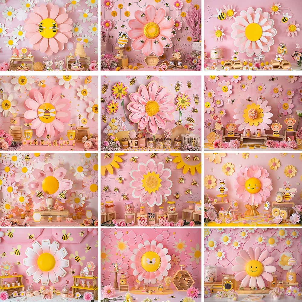 Mocsicka Sweet Daisy Girl Birt - огляд і ціна Dessert Table Backdrop