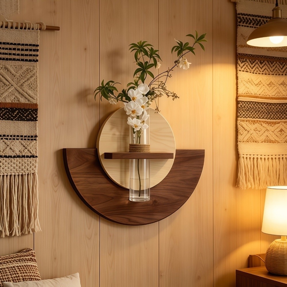 Oval Wood Wall Mount Flower Sh - огляд і ціна Flower Wall Panel