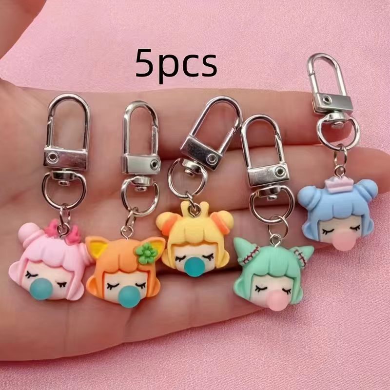 5pcs resin girl keychain, suit - огляд і ціна Party Favor Bag