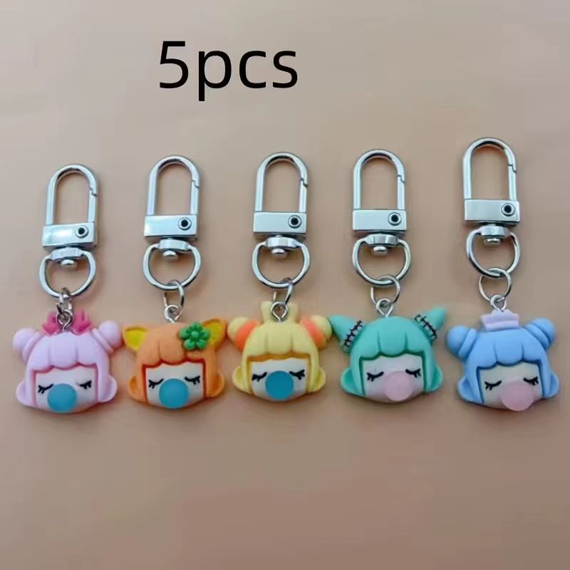 5pcs resin girl keychain, suit - огляд і ціна Party Favor Bag
